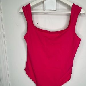 Large pink bodysuit from shein